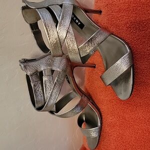 Silver DKNY Iggi sandal.
